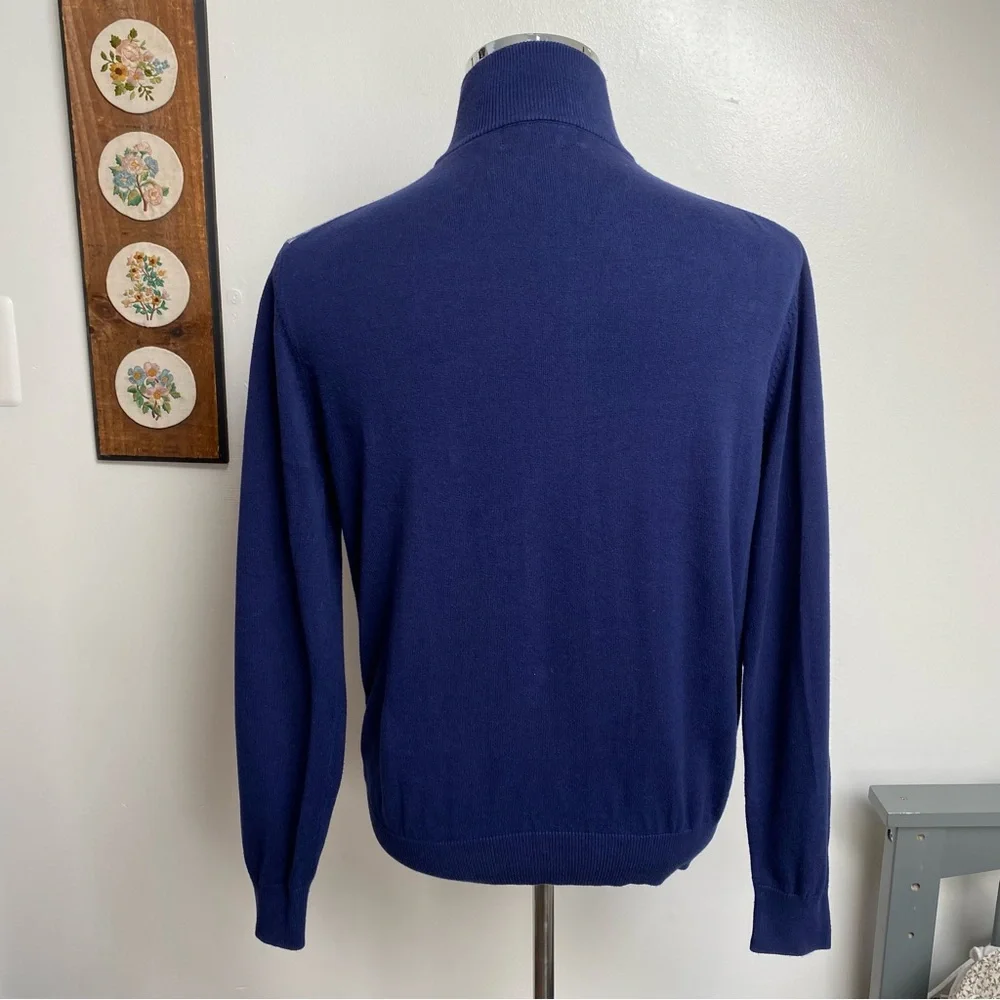 Paul Fredrick Plaid Knit Sweater